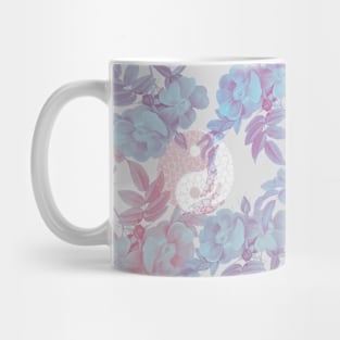 Pastel Floral Yin-Yang Mug